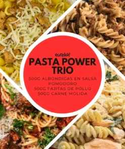 PASTA POWER TRIO: 500g albóndigas en salsa pomodoro + 500g fajitas de pollo + 500g carne molida